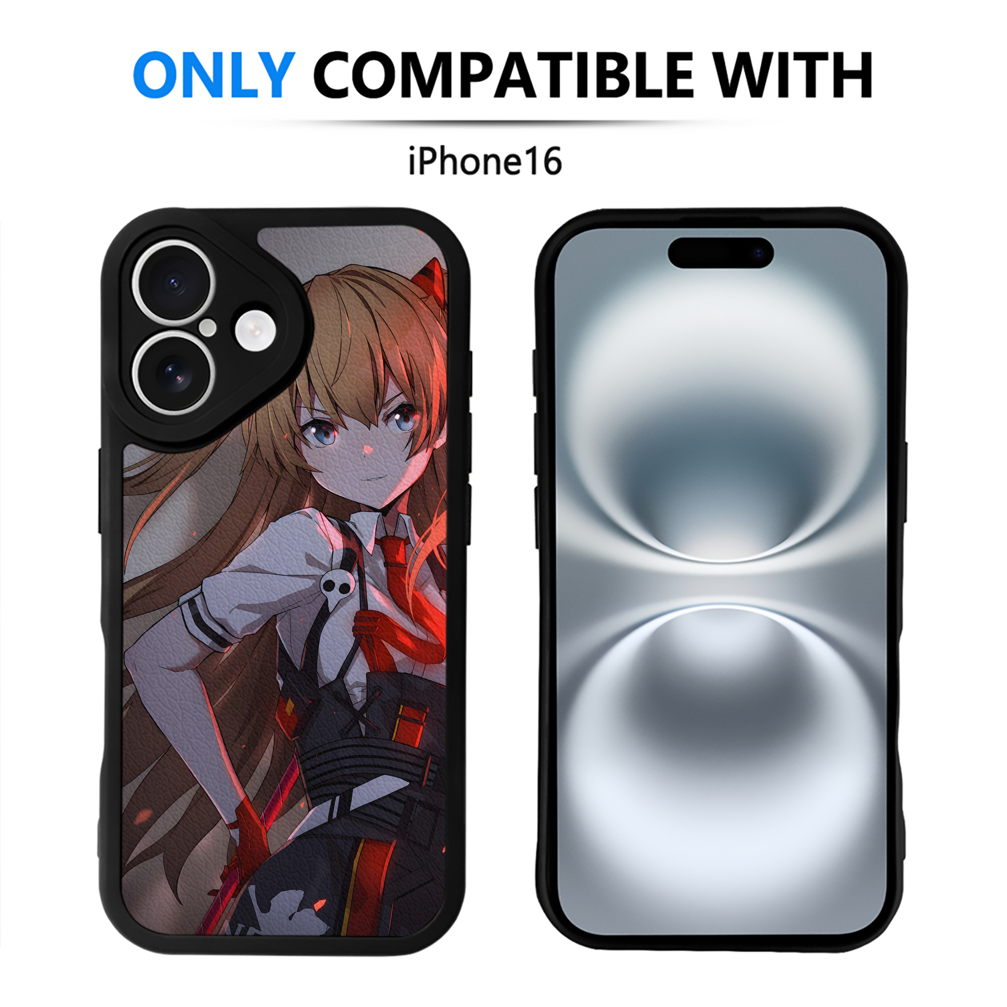 （画像用） EVA 新世紀エヴァンゲリオン 【iPhone 16シリーズ対応】シリコンスマホケース（レザー調） 材質：シリコン